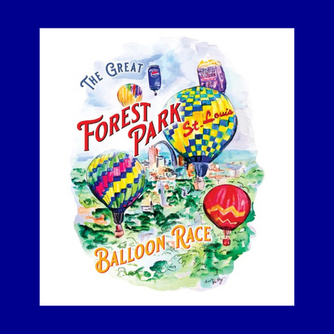 Forest Park Balloon Race Print