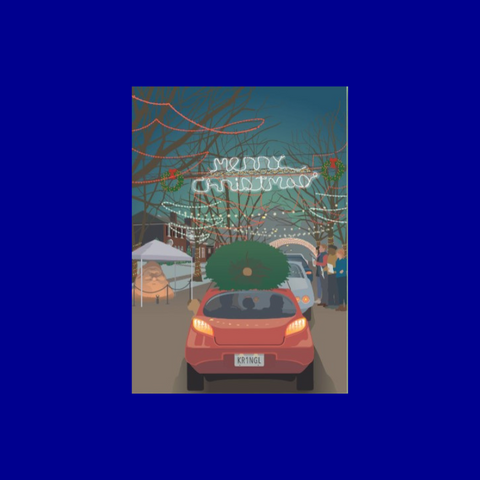 Holiday Boxed Greeting Cards Candy Cane Lane