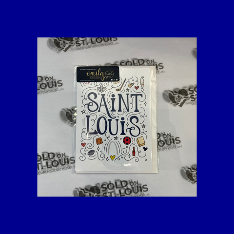 St. Louis Symbols Greeting Card by Emily Stahl