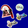 Gateway to Pride Exhibit Stickers + Button